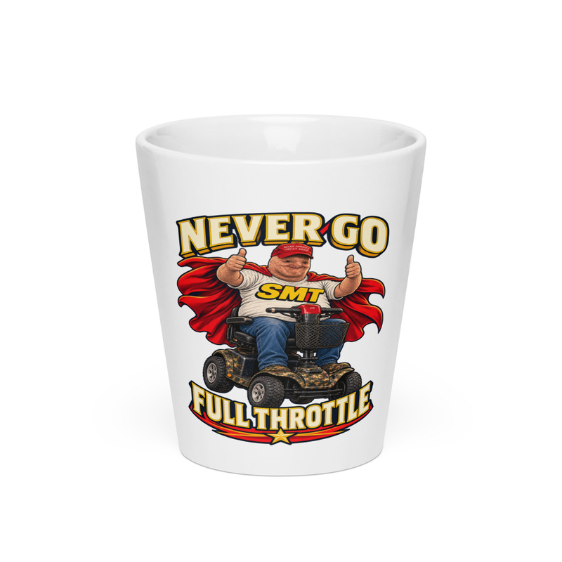 Never Go Full Throttle Mug — White